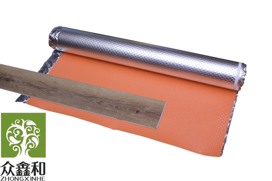 Orange Underfloor Heating Underlay Water Proofing Anti Static Silver Foam